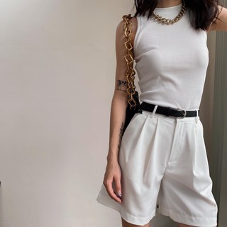 Quần short trắng lửng nữ EDINI - S129