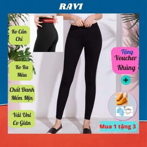 Quần Legging Cạp Cao💖𝑭𝑹𝑬𝑬𝑺𝑯𝑰𝑷💖Trang Phục Tập Yoga-Quần Thun Ôm Co Giãn QLAS01