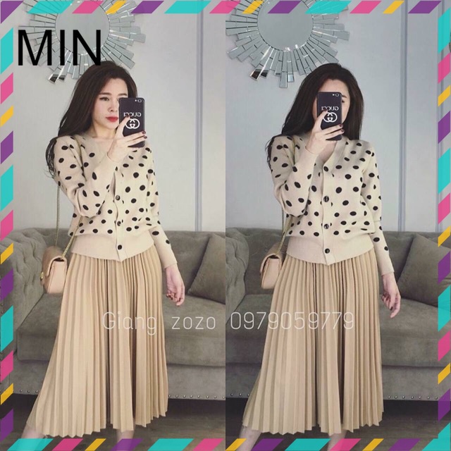 CHÂN VÁY XẾP LY DÁNG DÀI LƯNG CHUN CHAN VAY NHIỀU MÀU XEP LI SM13266 MIN