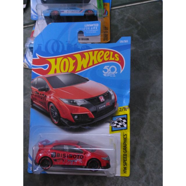 Xe Hotwheels 2016 Honda Civic Type R