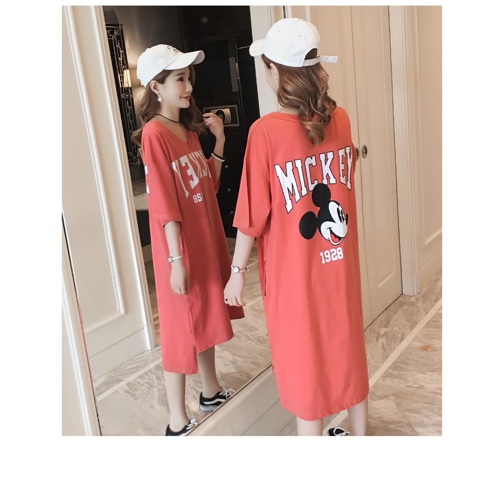V211 Đầm bigsize váy bigsize phom dài che bụng có size vạt ngắn dài che bụng