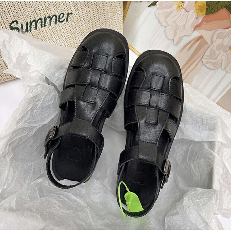 Sandal da đan ngang . xuất uk