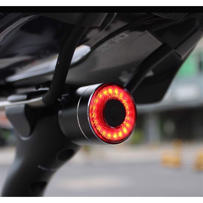 Đèn hậu xe đạp ANTUSI Q3 - Sạc USB - Chống nước IPX6 - Sáng liên tục 30h - Cảm biến phanh, dừng