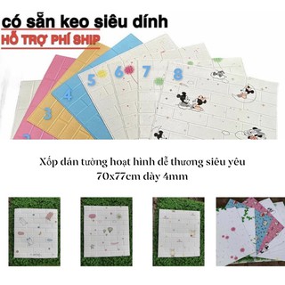 Xốp dán tường hoạt hình siêu yêu 70x77cm