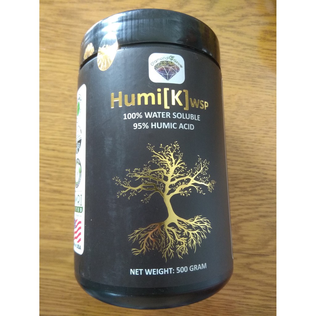 Phân bón sinh học HUMI [K] wsp - 95% HUMIC ACID - Chai 500 gram