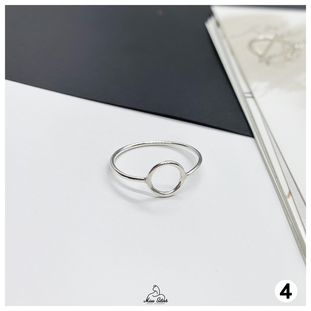 Nhẫn nữ bạc trơn basic thời trang Miuu Silver | BigBuy360 - bigbuy360.vn