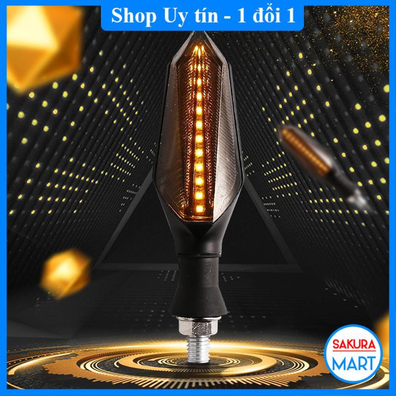 ✔️ Shop uy tín ⭐  Phụ kiện xe máy, Đèn LED Xi Nhan Moto hình dài tương thích với tất cả các dòng xe  ⭐ LỖI 1 ĐỔI 1