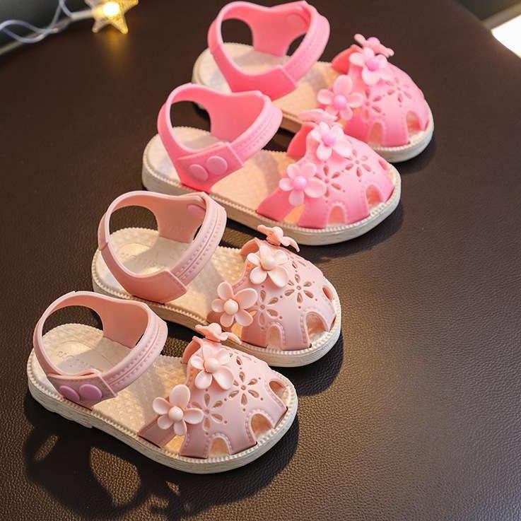 Giày Sandal 2.2 heybaby THREE Daisy 668 Bằng Cao Su Dễ Thương Cho Bé Gái 2-6 Tuổi #0