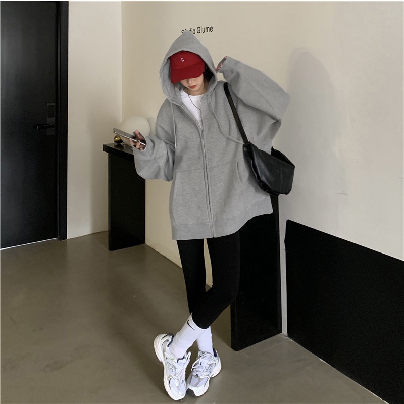 NRVP Áo Hoodie Dáng Rộng Thời Trang Hàn Quốc 2022 Dành Cho Nữ