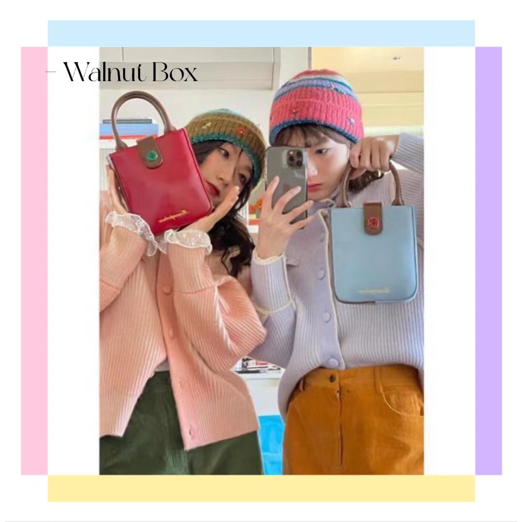 Túi Xách Đeo Chéo Một Màu Tương Phản Độc Đáo Thời Trang Mới Cho Nữ