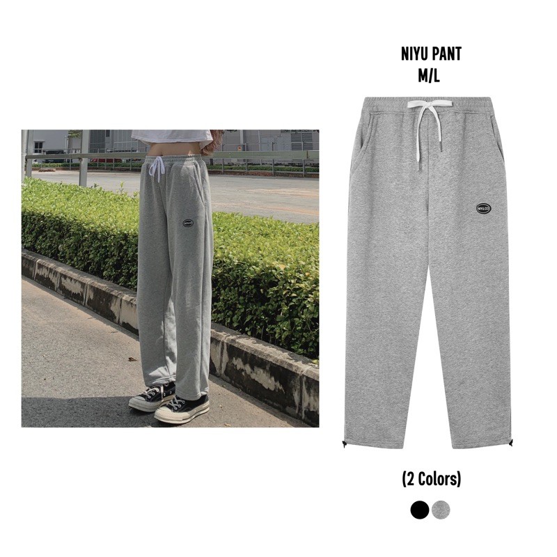 NIYU PANTS - Xám (Quần Thun 100% Cotton)