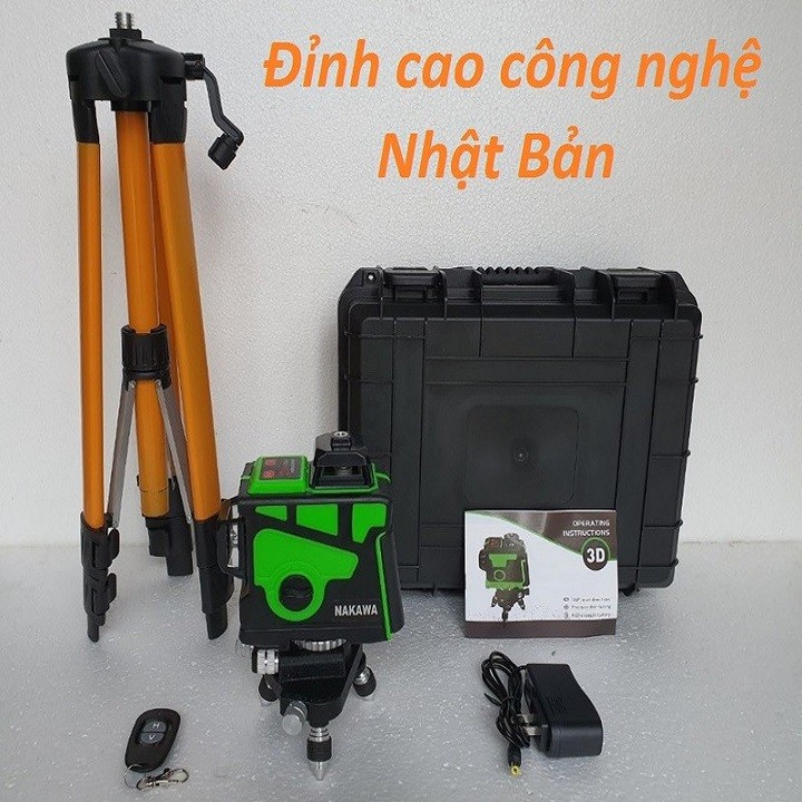 [Free Ship] Máy bắn cốt | Máy cân mực laser 12 tia Nakawa |Tặng kèm chân 1,2m