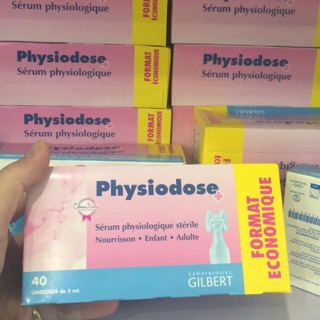 Nước muối sinh lý Pháp Physiodose hồng
