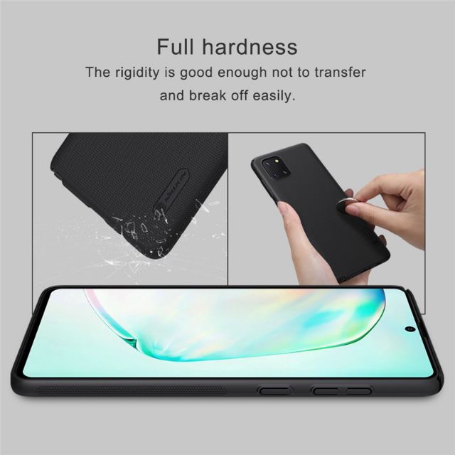 Ốp lưng Nillkin sần cho Galaxy Note 10 Lite Nhựa cứng PC chống vân tay ( Tặng giá đỡ )