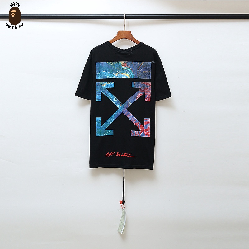 Áo thun Off White, Áo tee Off White SS2022, chất liệu Cotton, 2 màu đen, trắng BapeVN