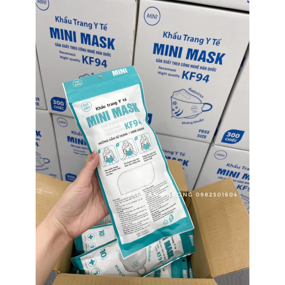 THÙNG 300 KHẨU TRANG 4D KF 94 MINI MASK CHÍNH HÃNG