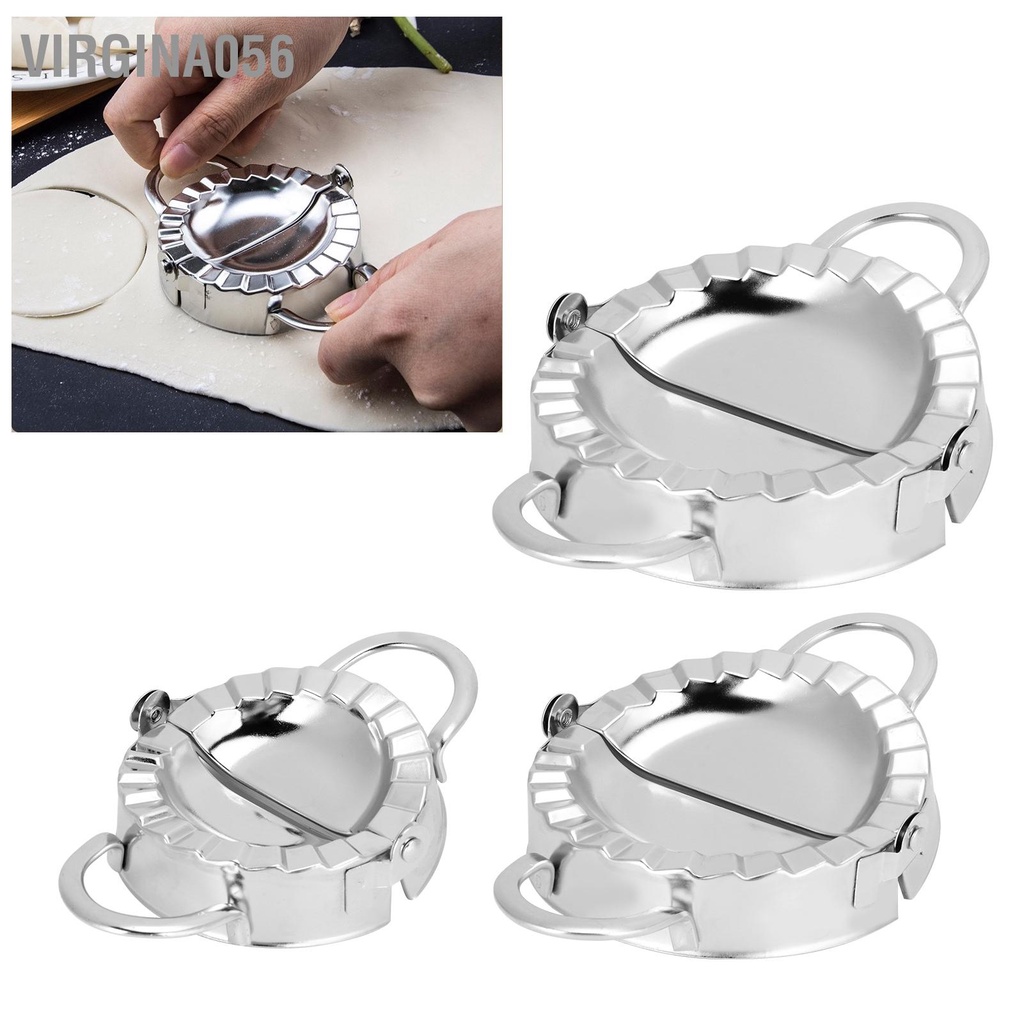 Virgina056 Máy làm bánh bao Gói bằng thép không gỉ 304 cắt Pie Ravioli Làm công cụ khuôn gấp
