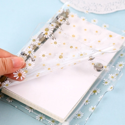 Bìa sổ nhựa dẻo Daisy size A6- A7, phụ kiện sổ còng, sổ planner Buka