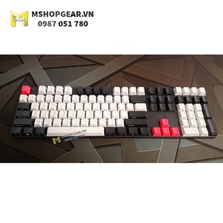 Keycap Retro Trắng - Đen ninja thick pbt cherry profile 108 keys