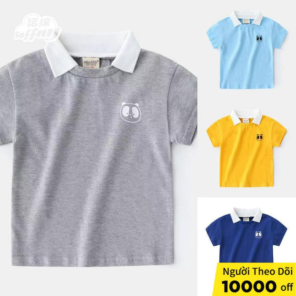 Soffny Áo Thun Polo Soffny Tay Ngắn Thời Trang Mùa Hè Dành Cho Bé Trai