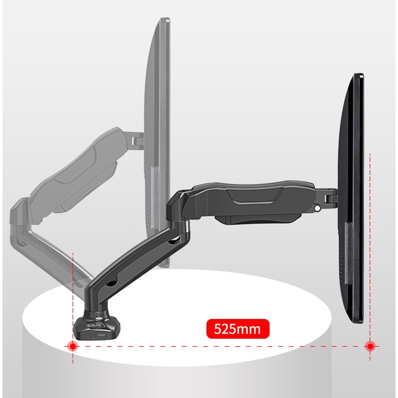 Giá treo màn hình máy tính F80 _V8- Xoay 360 độ - Hàng nhập khẩu Bảo Hành 24 Tháng