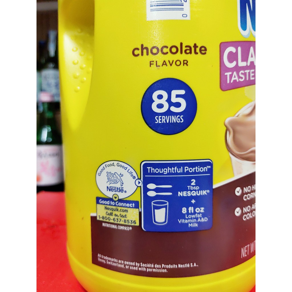 Bột chocolate sữa Nestle Nesquik Chocolate Flavor 1.275ky