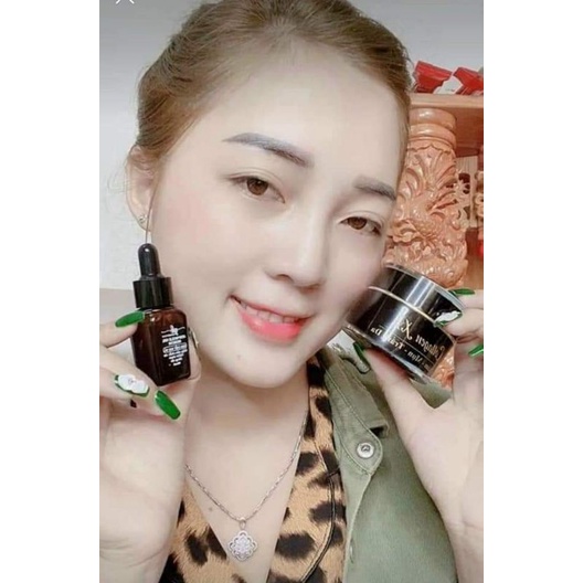 combo Kem Face serum rau má Collagen_X3 Giáng kiều (Chính Hãng)