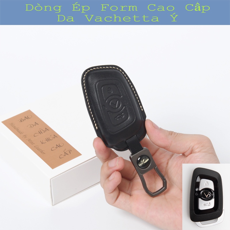 Bao Da Chìa Khóa Vinfast Lux 💎Da Thật 100%💎 Ốp Chìa Khoá Lux A Bọc Chìa Khoá Vinfast Lux SA