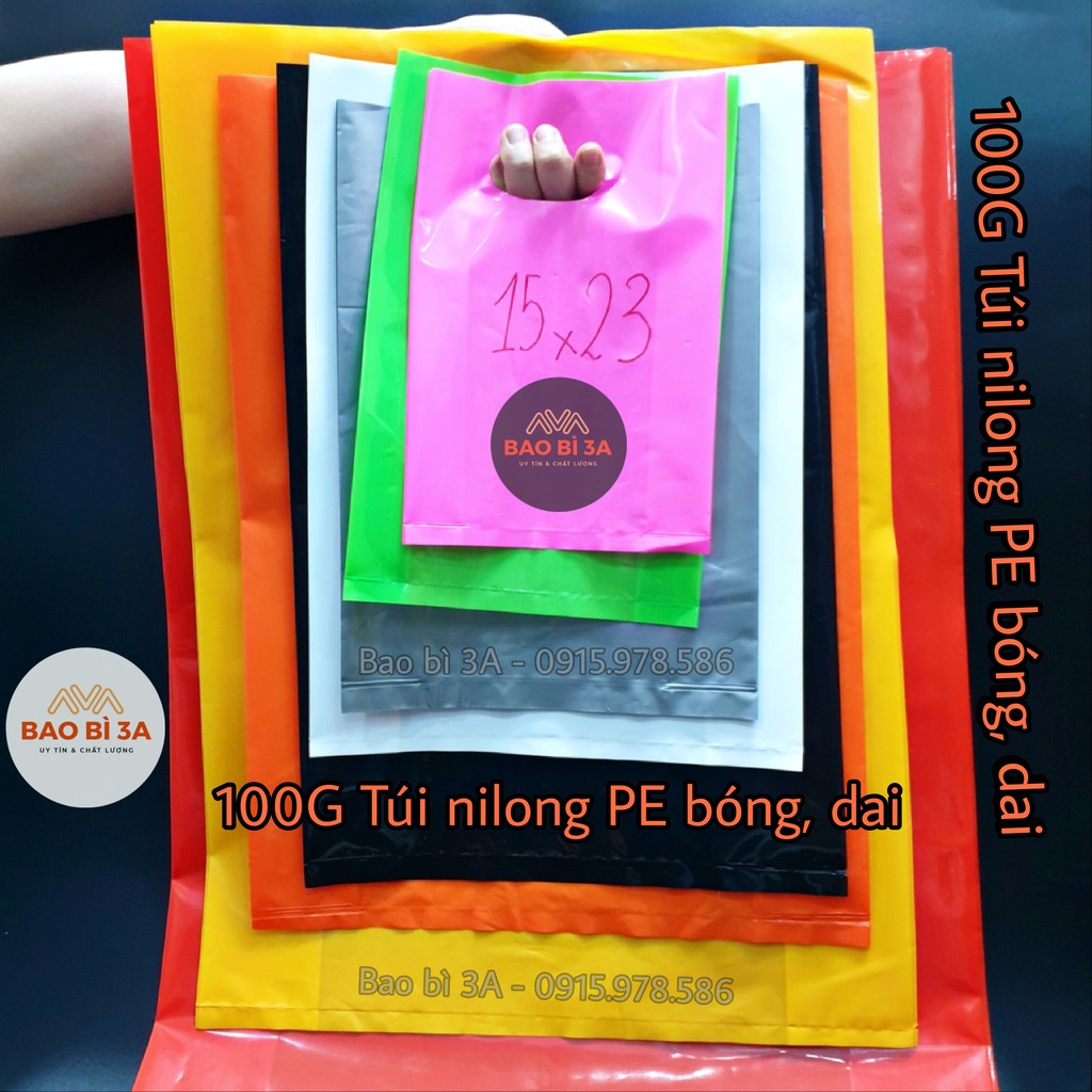 100g Túi nilong đựng hàng loại đẹp (Túi nilong đựng quần áo, bóng, dẻo, dai) | 1 LẠNG