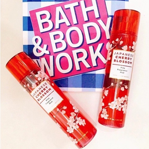 👑 L&G 💄 Xịt Thơm Toàn Thân Bath And Body Works Body Mist Cherry Blossom