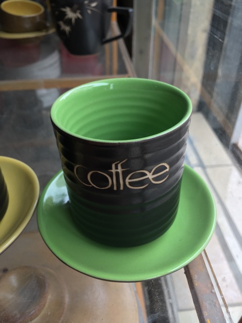 Cốc uống cafe kèm đĩa, ly cafe gốm sứ bát tràng