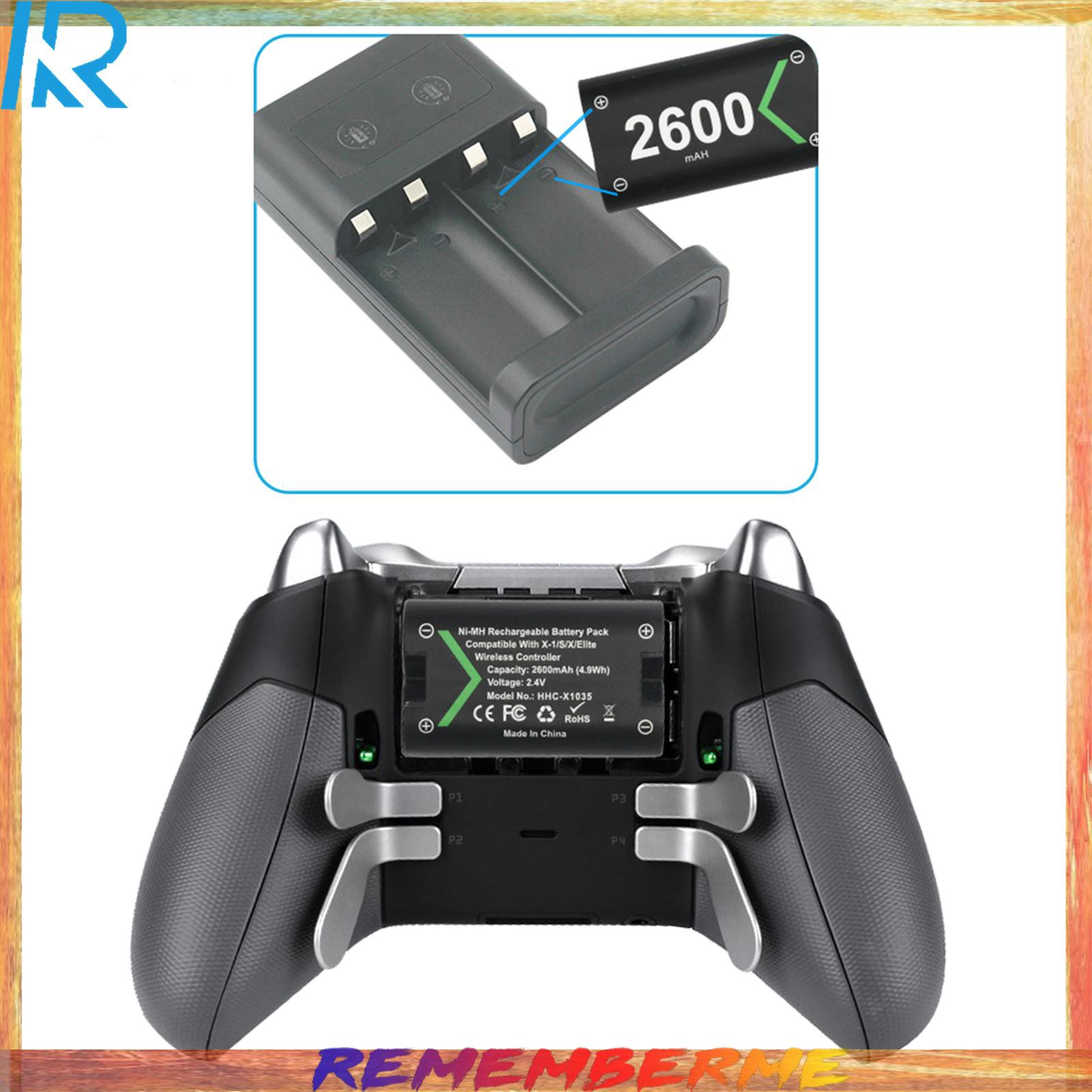 Bộ Sạc Pin 2x 2600mah Cho Tay Cầm Chơi Game Xbox One / S / X | BigBuy360 - bigbuy360.vn