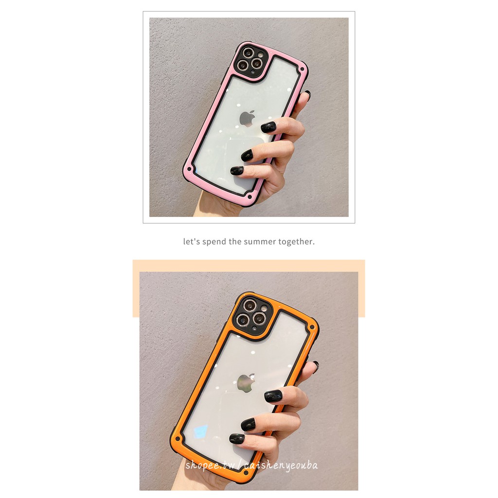 Ốp Điện Thoại Phối Màu Đơn Giản Cho Iphone 11 Pro Xs Max Xr I8 I7 Plus Màu Sắc | BigBuy360 - bigbuy360.vn