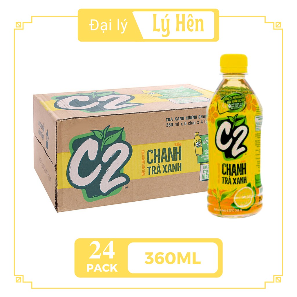 Trà Xanh C2 Hương Chanh Chai Nhựa 360ml Date Luôn Mới