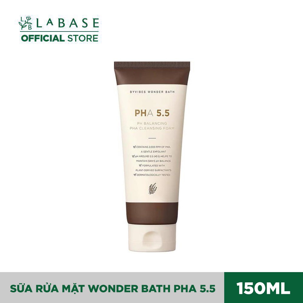 Sữa rửa mặt Wonder Bath PHA 5.5 tạo bọt dịu nhẹ - phù hợp ngay cả da nhạy cảm 130ml | BigBuy360 - bigbuy360.vn