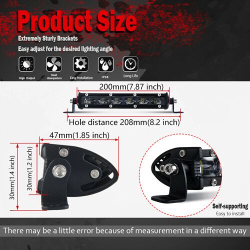 Đèn LED Phản Quang Siêu Mỏng 8inch 6D 14inch 20inch 4WD UTV Chuyên Dụng Cho Xe Hơi