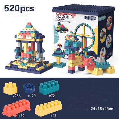 HỘP ĐỒ CHƠI LEGO 520 CHI TIẾT CHO BÉ TRAI BÉ GÁI (SP001584 )