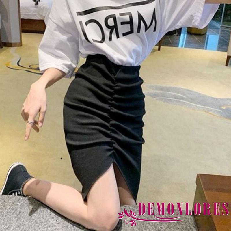 Chân Váy Bút Chì Lưng Cao Màu Sắc Thời Trang Cho Nữ