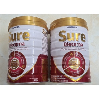 (Bao bì mới) Sữa bột Vinamilk Sure Diacerna/Diecerna 900g