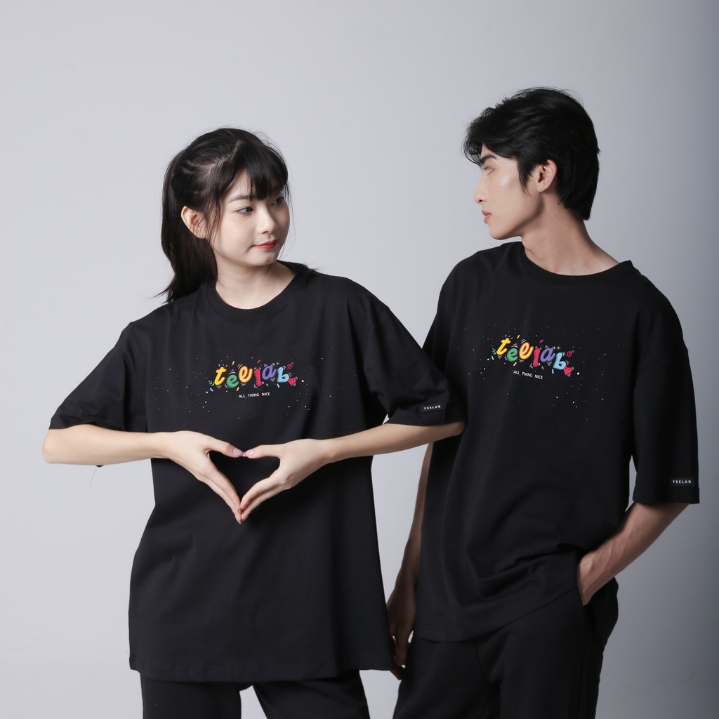 Áo Thun Local Brand Unisex Teelab Multi-Color Typo TS136