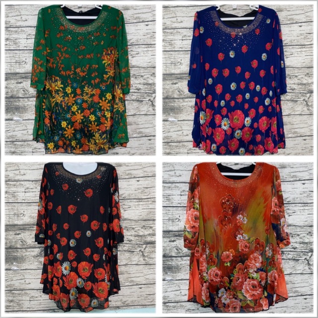 Áo voan thun trung niên 65-85 ký