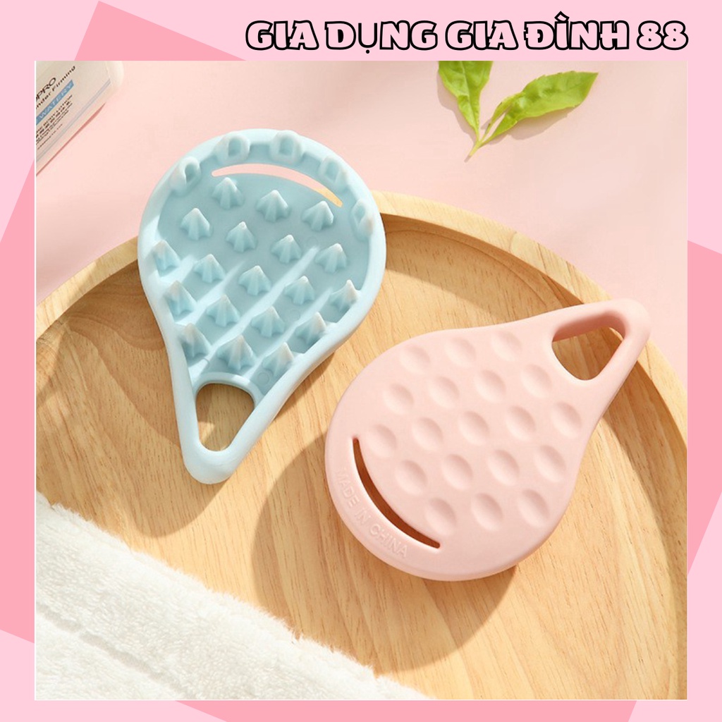 Lược Gội Đầu Gai Silicon Masage Thư Giãn, Làm Sạch Da Đầu, Tẩy Tế Bào Chết Khi Gội Đầu 88280 Shop Gia Dụng Gia Đình