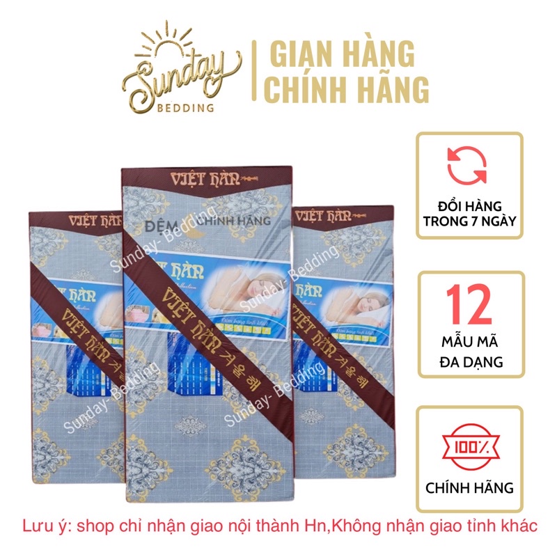 Đệm bông ép Việt Hàn từ 1m2 đến 1m8 (ảnh thật tự chụp)