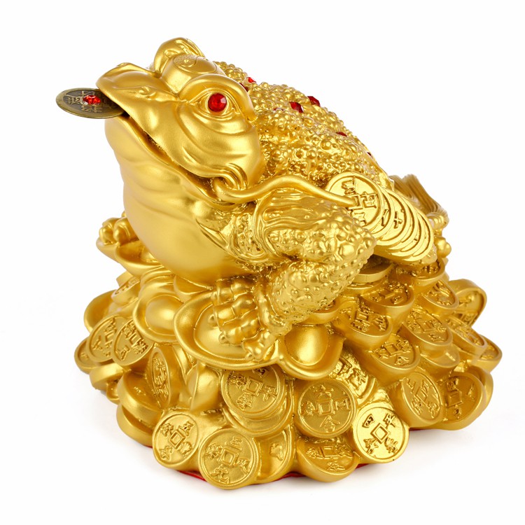 ✿Kaiguang Zhaocai Golden Toad vết đồ trang trí tại phòng trọ cửa hàng quầy tiệm thu ngân lễ tân ba chân geomanic