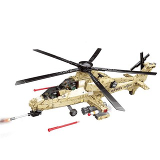 Bộ đồ chơi lắp ráp army xingbao 06025 mô hình trực thăng wz10