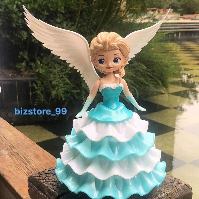 Đồ chơi Búp bê Công Chúa Elsa, Bạch Tuyết xoay vòng có nhạc Váy Tầng Xinh Xắn