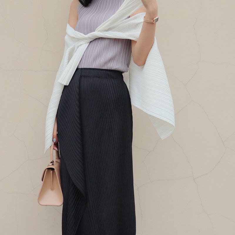 Chân váy dài xẻ một mặt thiết kế không đối xứng kích thước lớn phong cách Ả Rập cho nữ