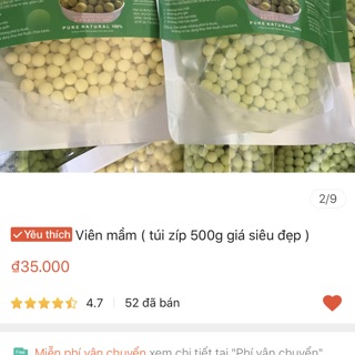 Combo 5kg viên mầm matcha đóng bịch