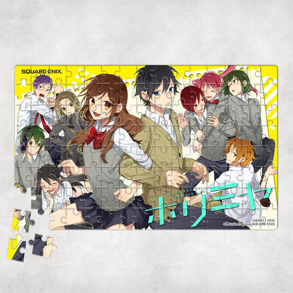 Tranh ghép hình A4, A5 Anime, xếp hình HORI SAN TO MIYAMURA KUN - Mẫu 1