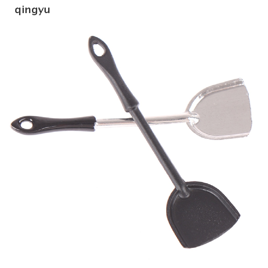 qingyu 1/12 Dollhouse Miniature Kitchen Shovel Simulation Spatula for Dollhouse Decor PLI